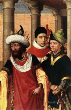 Rogier van der Weyden Painting - Grupo de hombres pintor holandés Rogier van der Weyden